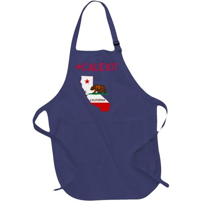 California Secession Calexit Bear Republic Full-Length Apron With Pockets