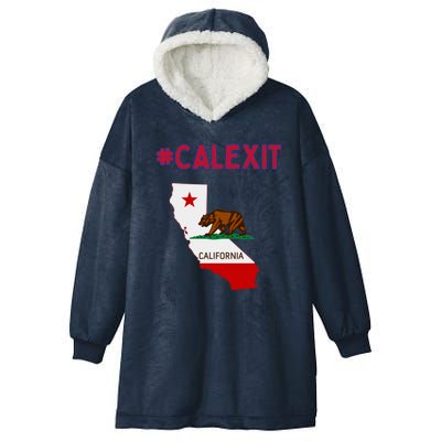 California Secession Calexit Bear Republic Hooded Wearable Blanket