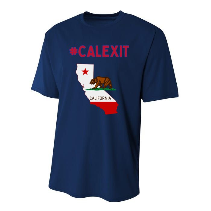 California Secession Calexit Bear Republic Performance Sprint T-Shirt