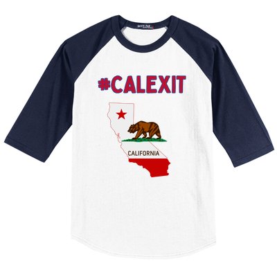 California Secession Calexit Bear Republic Baseball Sleeve Shirt