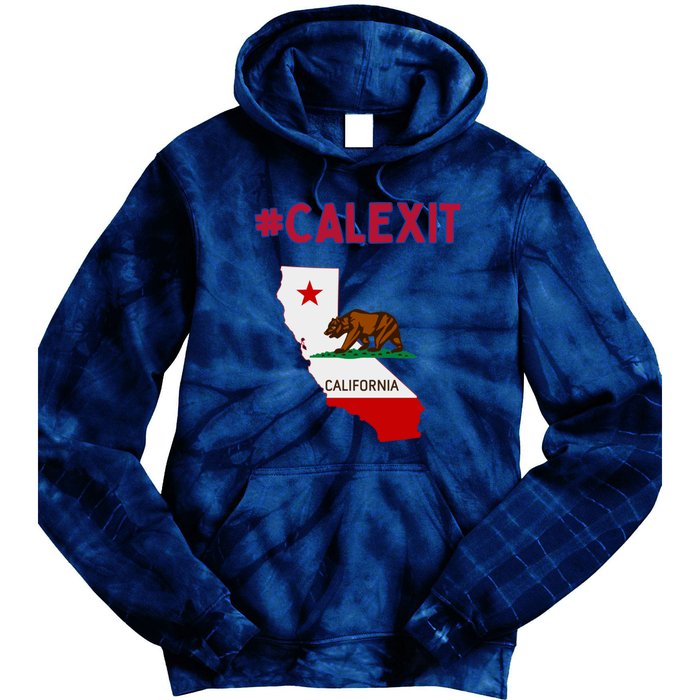 California Secession Calexit Bear Republic Tie Dye Hoodie