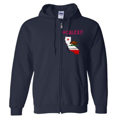 California Secession Calexit Bear Republic Full Zip Hoodie