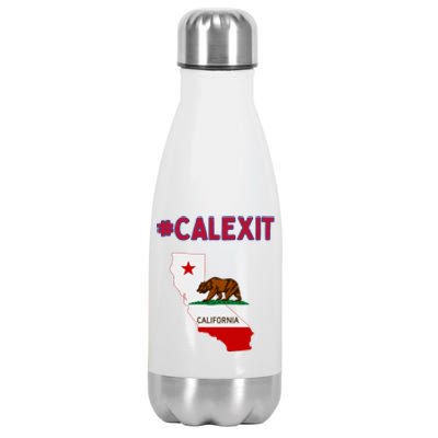 California Secession Calexit Bear Republic Stainless Steel Insulated Water Bottle