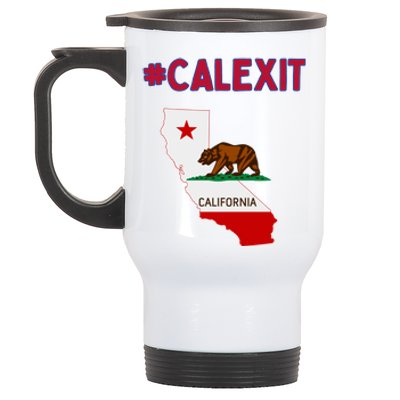 California Secession Calexit Bear Republic Stainless Steel Travel Mug