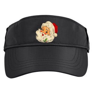 Christmas Santa Claus Face Funny Old Fashioned Adult Drive Performance Visor