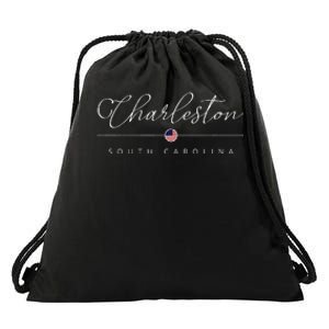 Charleston South Carolina Sc On Charleston Drawstring Bag