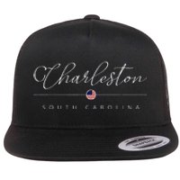 Charleston South Carolina Sc On Charleston Flat Bill Trucker Hat