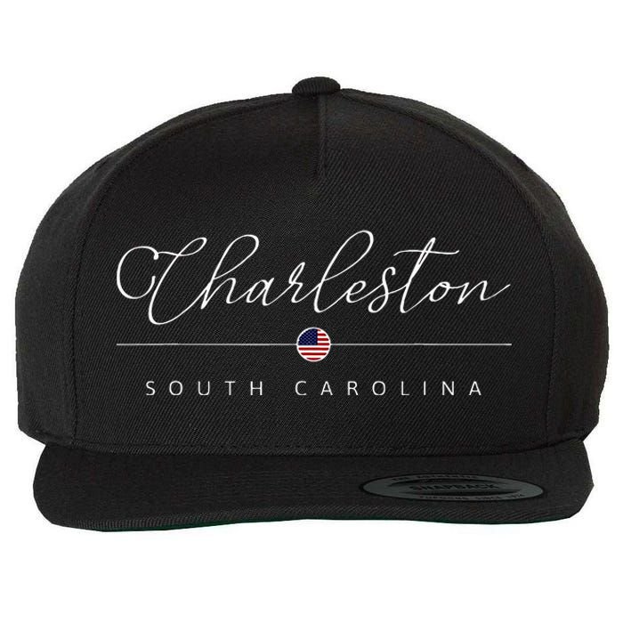 Charleston South Carolina Sc On Charleston Wool Snapback Cap