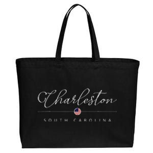 Charleston South Carolina Sc On Charleston Cotton Canvas Jumbo Tote