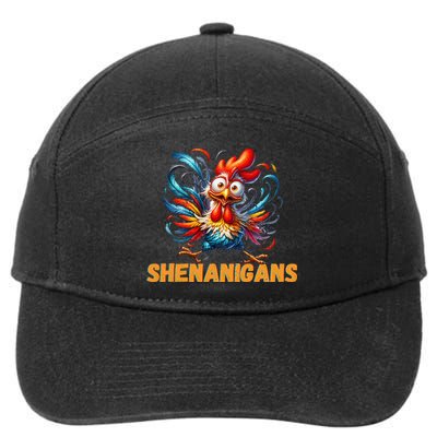 Chicken Shenanigans Coop Fun 7-Panel Snapback Hat