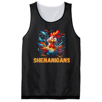 Chicken Shenanigans Coop Fun Mesh Reversible Basketball Jersey Tank