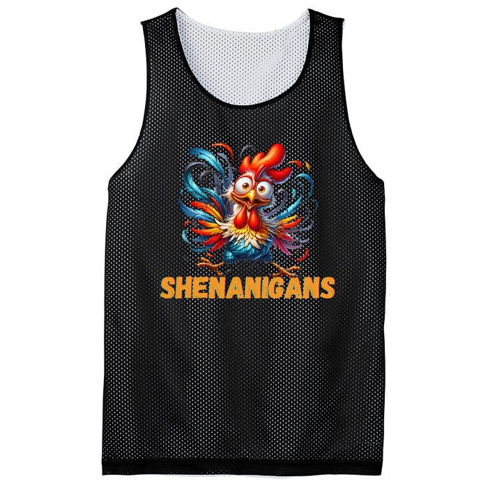 Chicken Shenanigans Coop Fun Mesh Reversible Basketball Jersey Tank