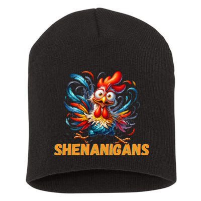 Chicken Shenanigans Coop Fun Short Acrylic Beanie