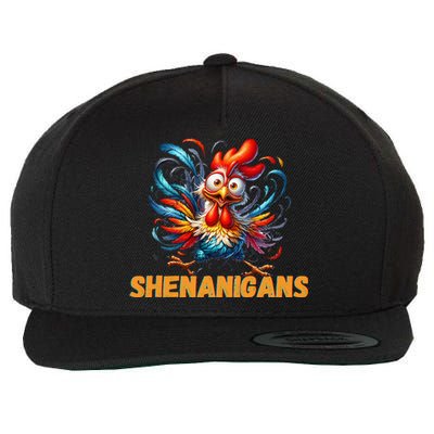 Chicken Shenanigans Coop Fun Wool Snapback Cap