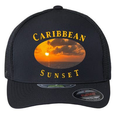 Caribbean Sunset Flexfit Unipanel Trucker Cap