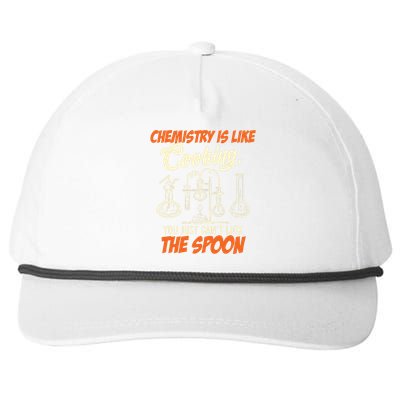 Chemistry Students Chemistry Is Like Cooking Chemist Snapback Five-Panel Rope Hat