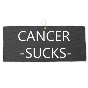 Cancer Sucks Large Microfiber Waffle Golf Towel