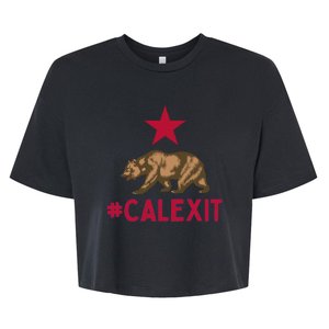 California Secession Calexit Bear Republic Bella+Canvas Jersey Crop Tee