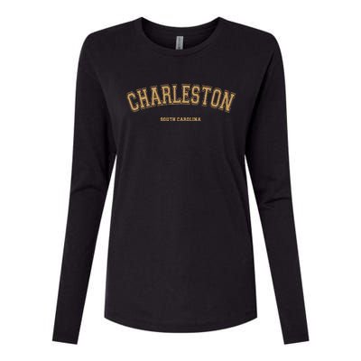 Charleston Sports College Style On Charleston Womens Cotton Relaxed Long Sleeve T-Shirt