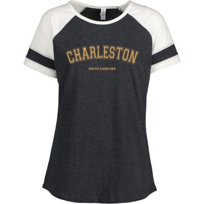 Charleston Sports College Style On Charleston Enza Ladies Jersey Colorblock Tee