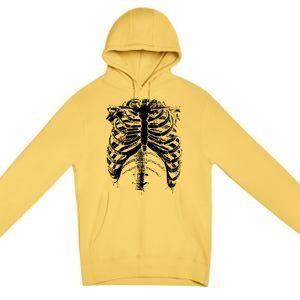 Cool Skeleton Costume Halloween Premium Pullover Hoodie