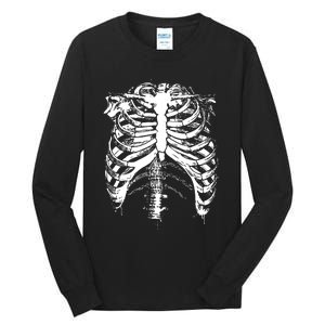 Cool Skeleton Costume Halloween Tall Long Sleeve T-Shirt