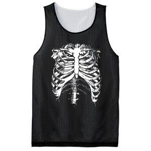 Cool Skeleton Costume Halloween Mesh Reversible Basketball Jersey Tank