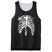 Cool Skeleton Costume Halloween Mesh Reversible Basketball Jersey Tank