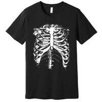 Cool Skeleton Costume Halloween Premium T-Shirt