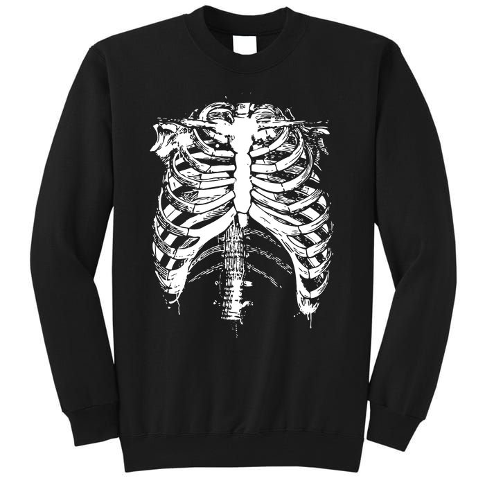 Cool Skeleton Costume Halloween Tall Sweatshirt