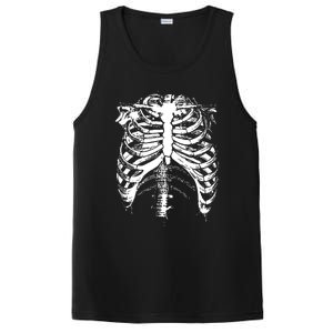 Cool Skeleton Costume Halloween PosiCharge Competitor Tank