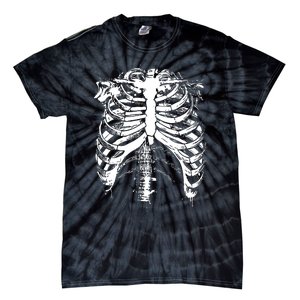 Cool Skeleton Costume Halloween Tie-Dye T-Shirt