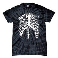 Cool Skeleton Costume Halloween Tie-Dye T-Shirt