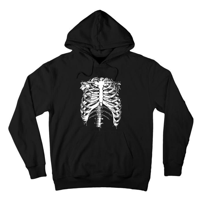 Cool Skeleton Costume Halloween Tall Hoodie