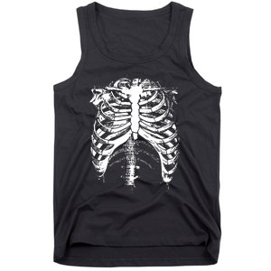 Cool Skeleton Costume Halloween Tank Top