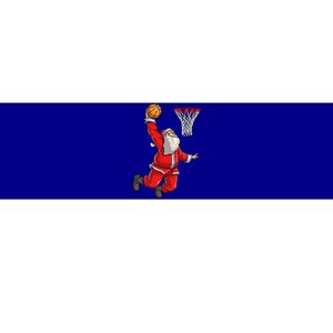 Christmas Santa Claus Dunking A Basketball Boys Xmas Gift Bumper Sticker