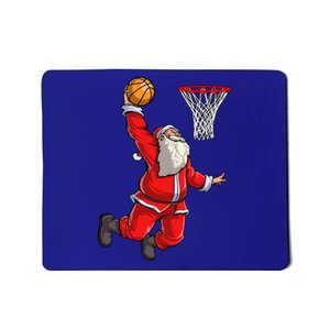 Christmas Santa Claus Dunking A Basketball Boys Xmas Gift Mousepad