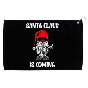 Cool Santa Claus Is Coming Christmas Cool Gift Grommeted Golf Towel