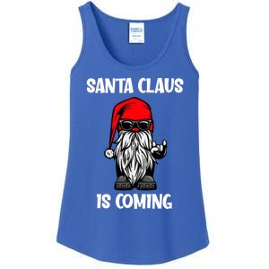 Cool Santa Claus Is Coming Christmas Cool Gift Ladies Essential Tank