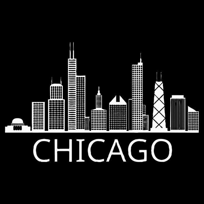 Chicago Skyline Cooling Performance Crew T-Shirt