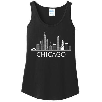 Chicago Skyline Ladies Essential Tank