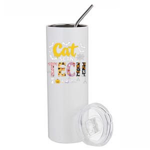 Cat Scan Ct Rad Tech Halloween Costume Spider Fly Bat Spooky Stainless Steel Tumbler