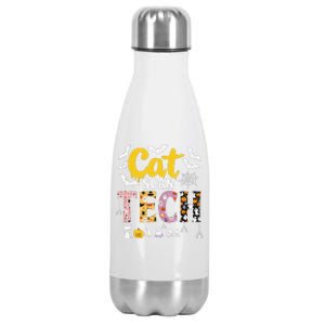 Cat Scan Ct Rad Tech Halloween Costume Spider Fly Bat Spooky Stainless Steel Insulated Water Bottle