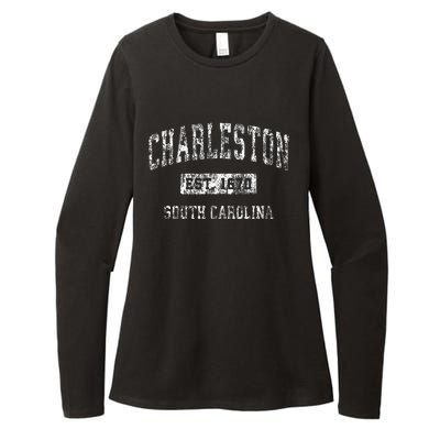 Charleston South Carolina Sc Vintage Established Sports Womens CVC Long Sleeve Shirt