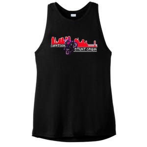 Cartoon Stunt Crew Ladies PosiCharge Tri-Blend Wicking Tank