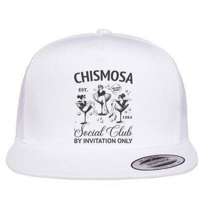 Chismosa Social Club Latina Mexicana Funny Hispanic Flat Bill Trucker Hat