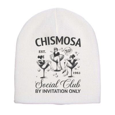 Chismosa Social Club Latina Mexicana Funny Hispanic Short Acrylic Beanie