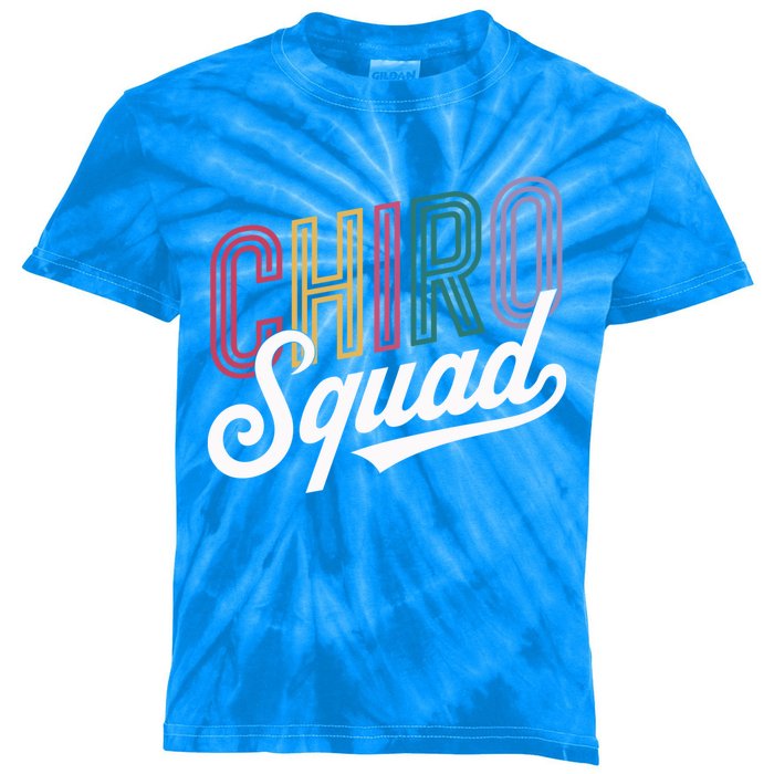 Chiro Squad Chiropractor Chiropractic Assistant Gift Kids Tie-Dye T-Shirt