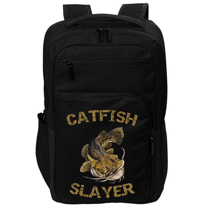 Catfish Slayer Catfish For Catfish Fisherman Impact Tech Backpack