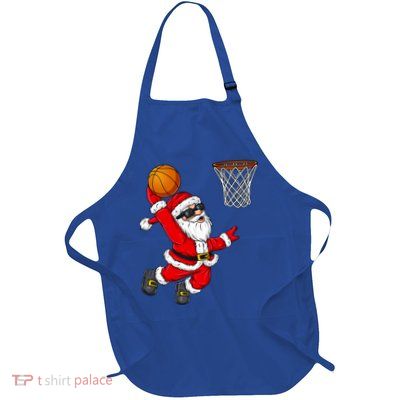 Christmas Santa Claus Dunking A Basketball Boys Xmas Cute Gift Apron
